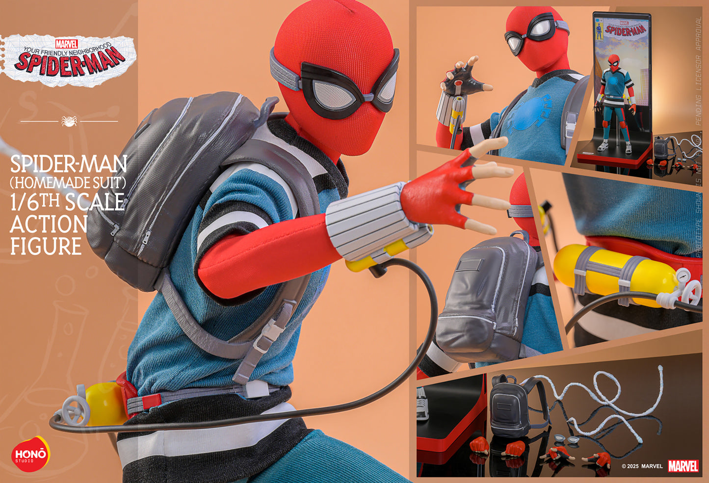 Pre-Order - Your Friendly Neighborhood Spider-Man HS07 Spider-Man (Homemade Suit) 1/6th Scale Collectible Figure
