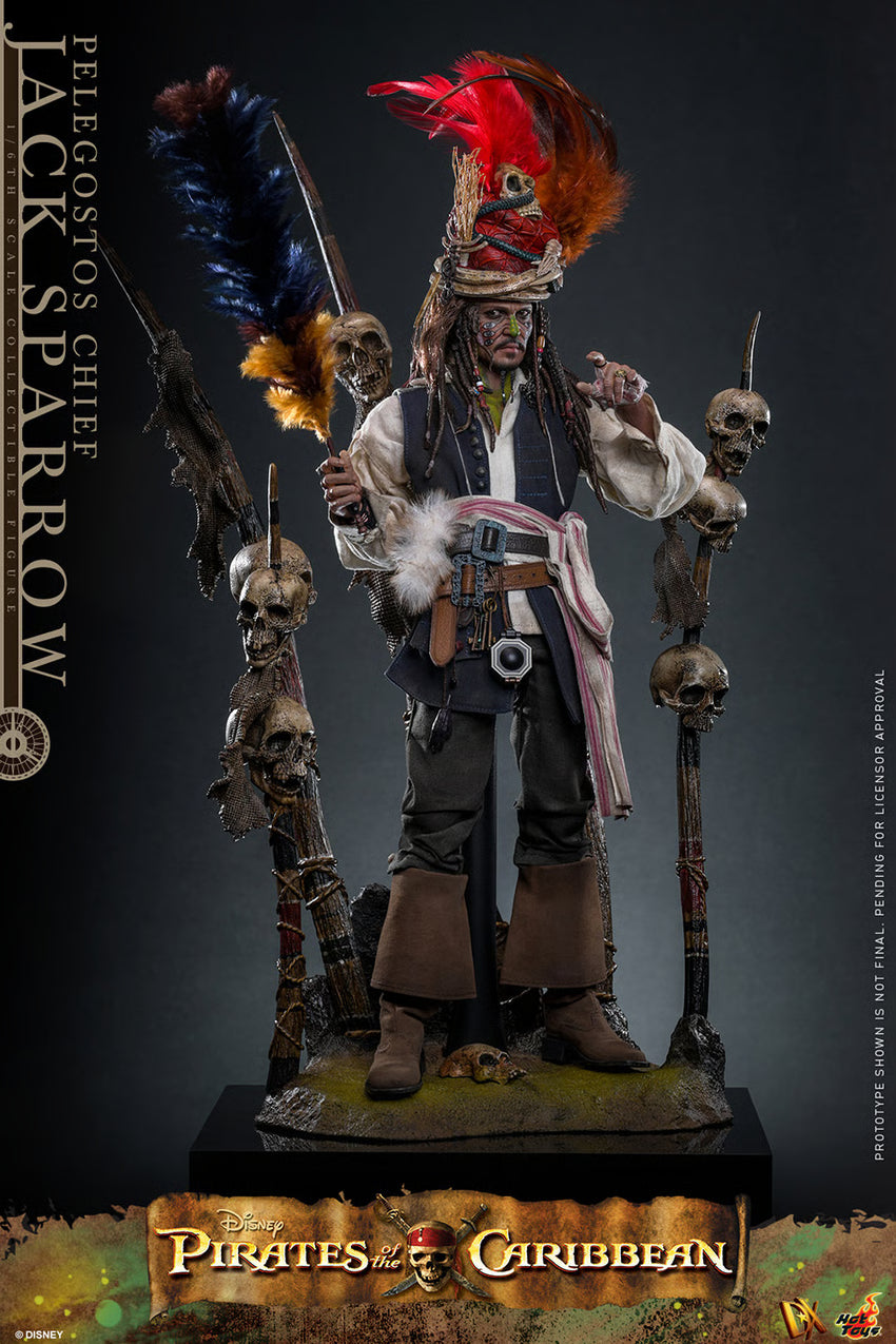 Pre-Order: Pirates of the Caribbean: Dead Man's Chest DX48 Pelegostos Chief Jack Sparrow 1/6th Scale Collectible Figure