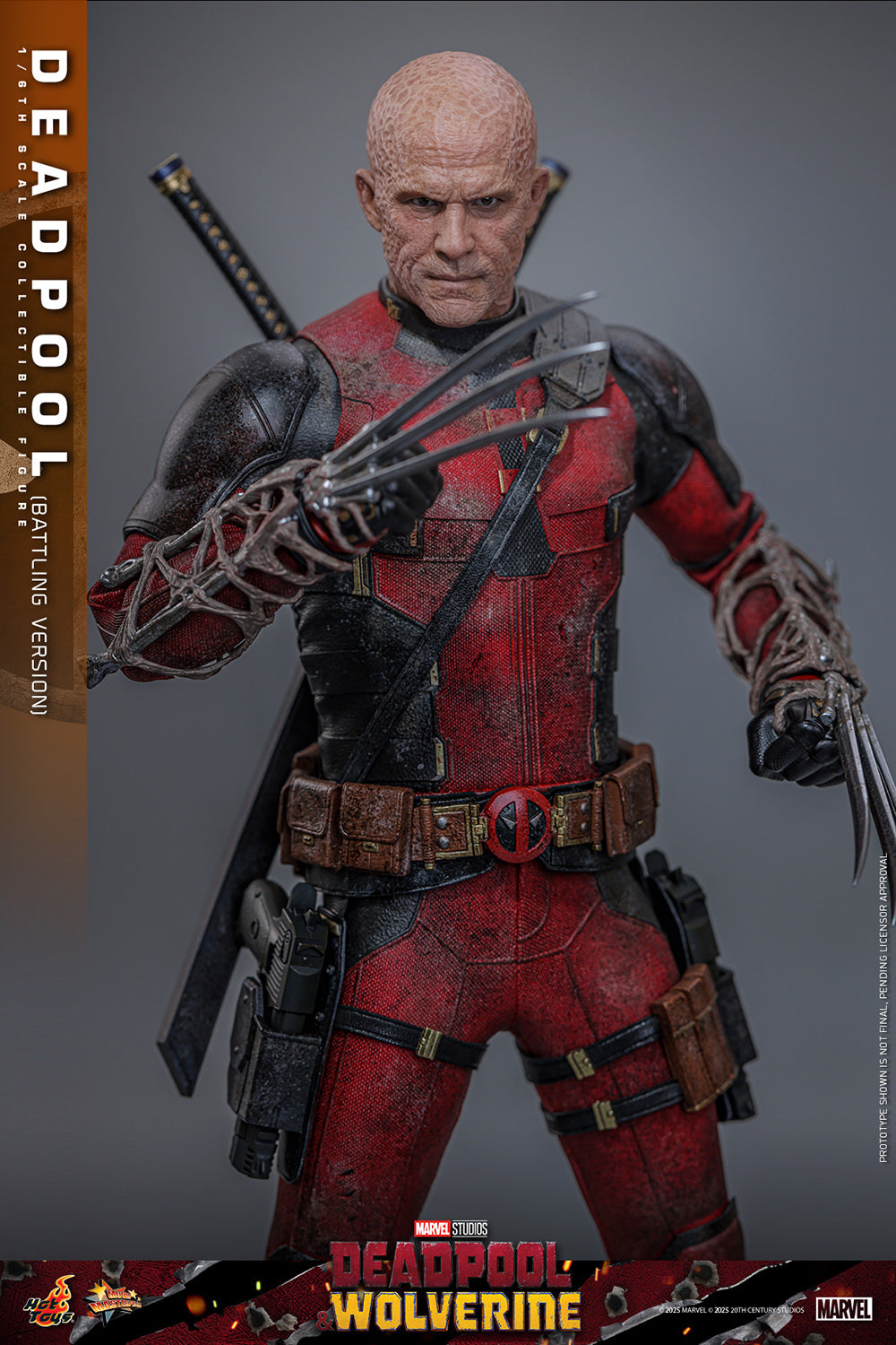 Pre-Order - Deadpool & Wolverine MMS782 Deadpool (Battling Ver.) 1/6th Scale Collectible Figure