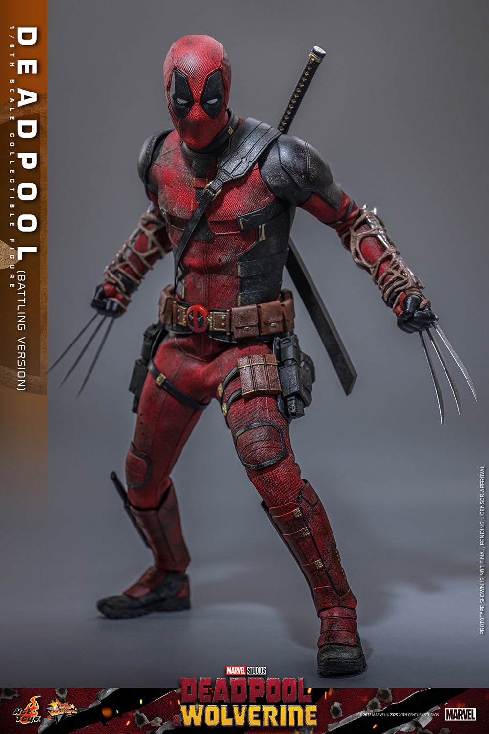 Pre-Order - Deadpool & Wolverine MMS782 Deadpool (Battling Ver.) 1/6th Scale Collectible Figure