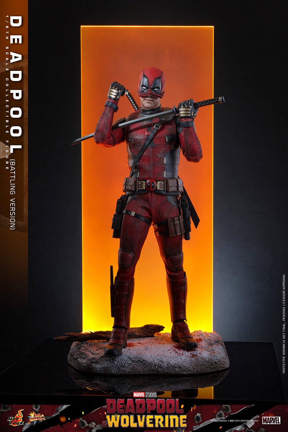 Pre-Order - Deadpool & Wolverine MMS782 Deadpool (Battling Ver.) 1/6th Scale Collectible Figure