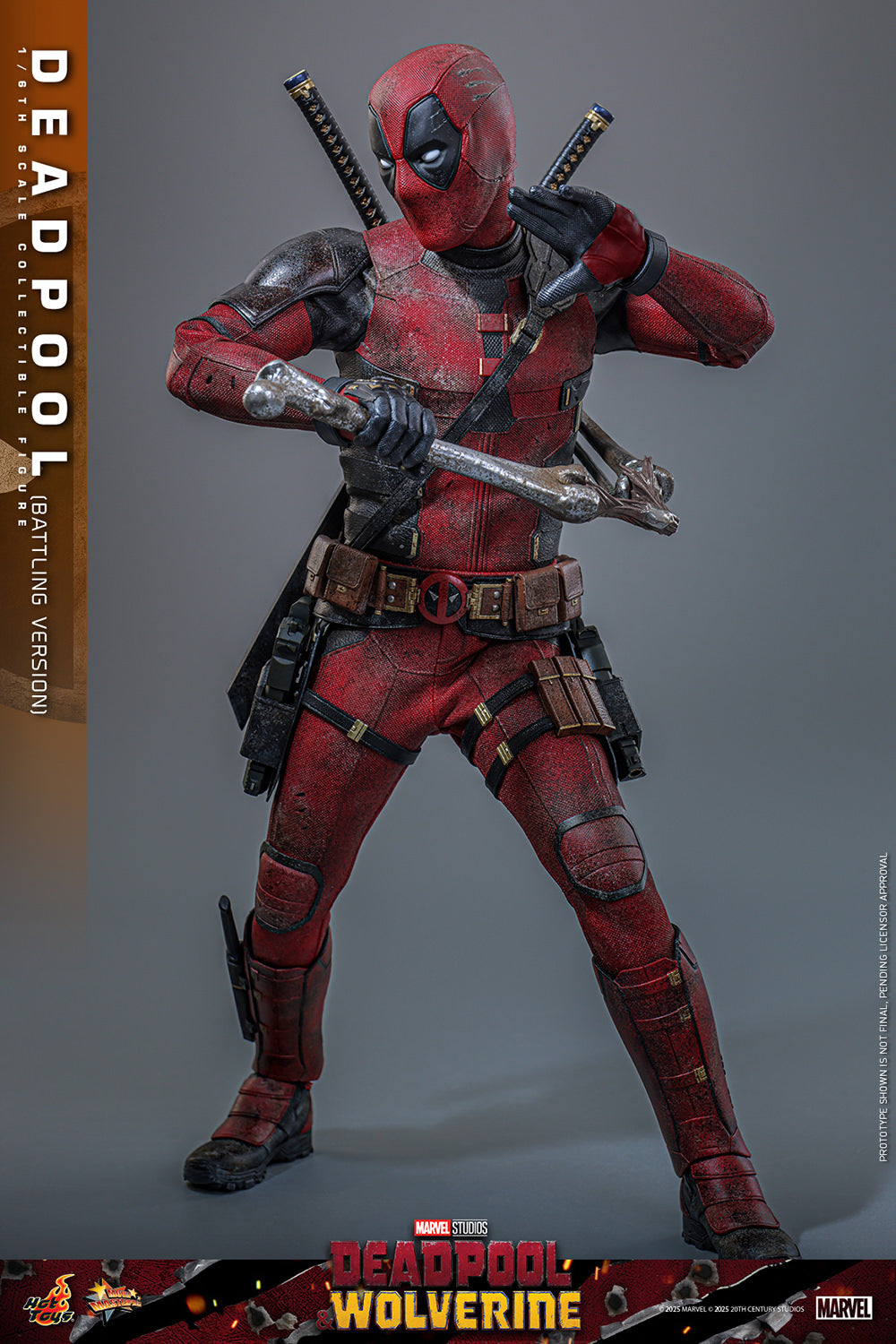 Pre-Order - Deadpool & Wolverine MMS782 Deadpool (Battling Ver.) 1/6th Scale Collectible Figure