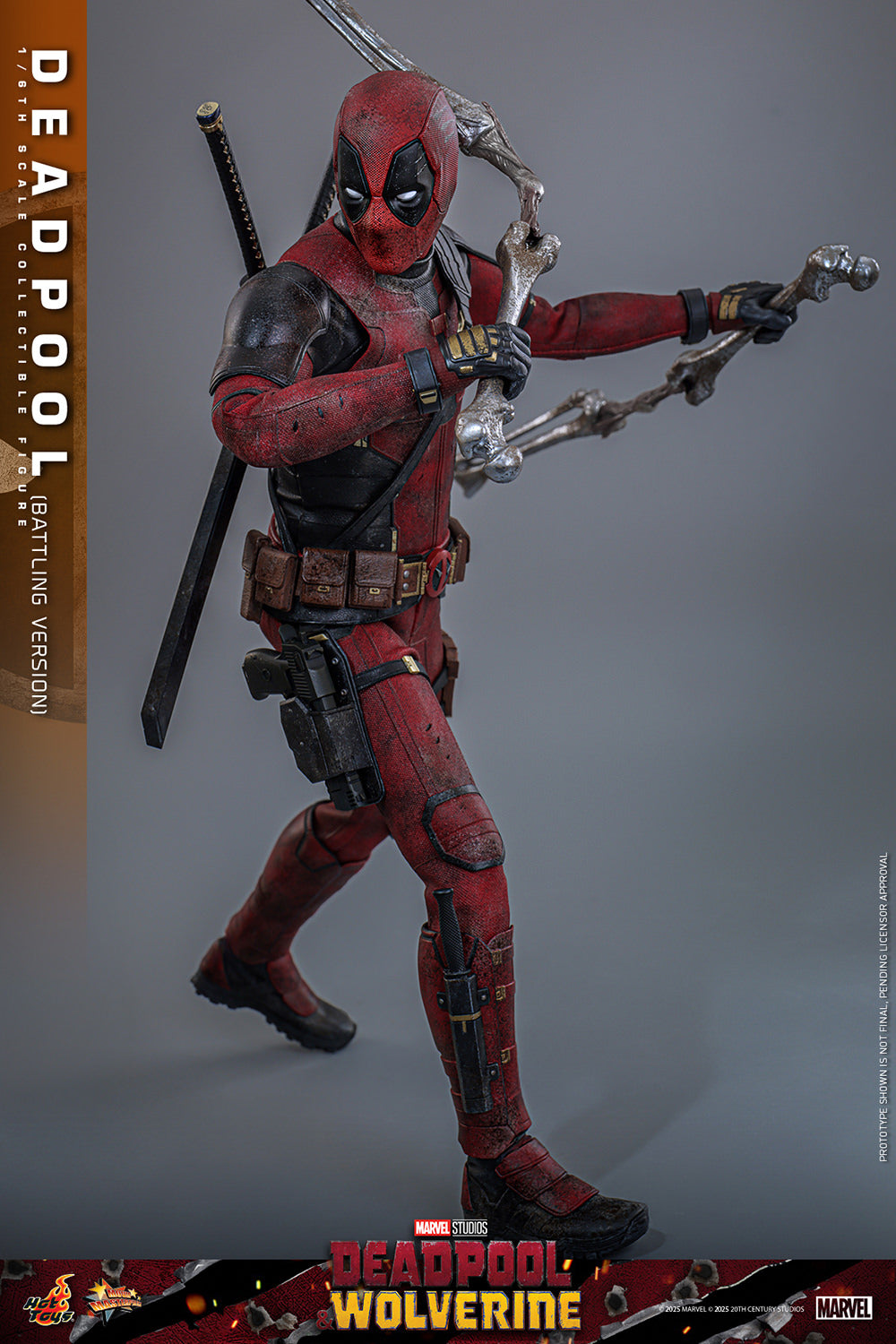 Pre-Order - Deadpool & Wolverine MMS782 Deadpool (Battling Ver.) 1/6th Scale Collectible Figure