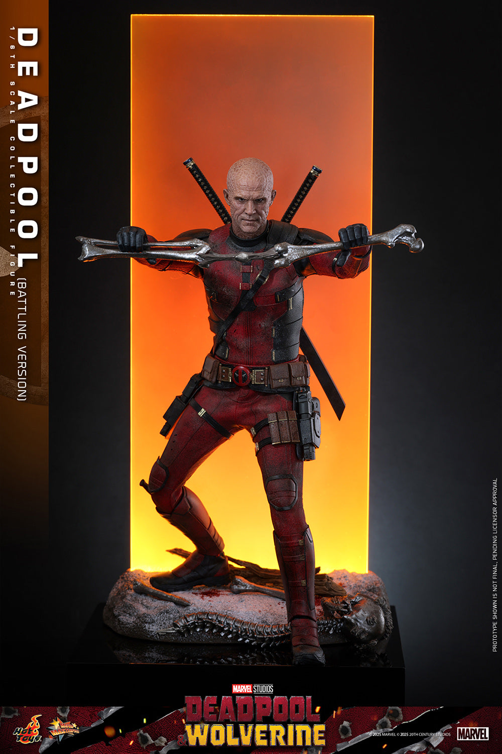 Pre-Order - Deadpool & Wolverine MMS782 Deadpool (Battling Ver.) 1/6th Scale Collectible Figure