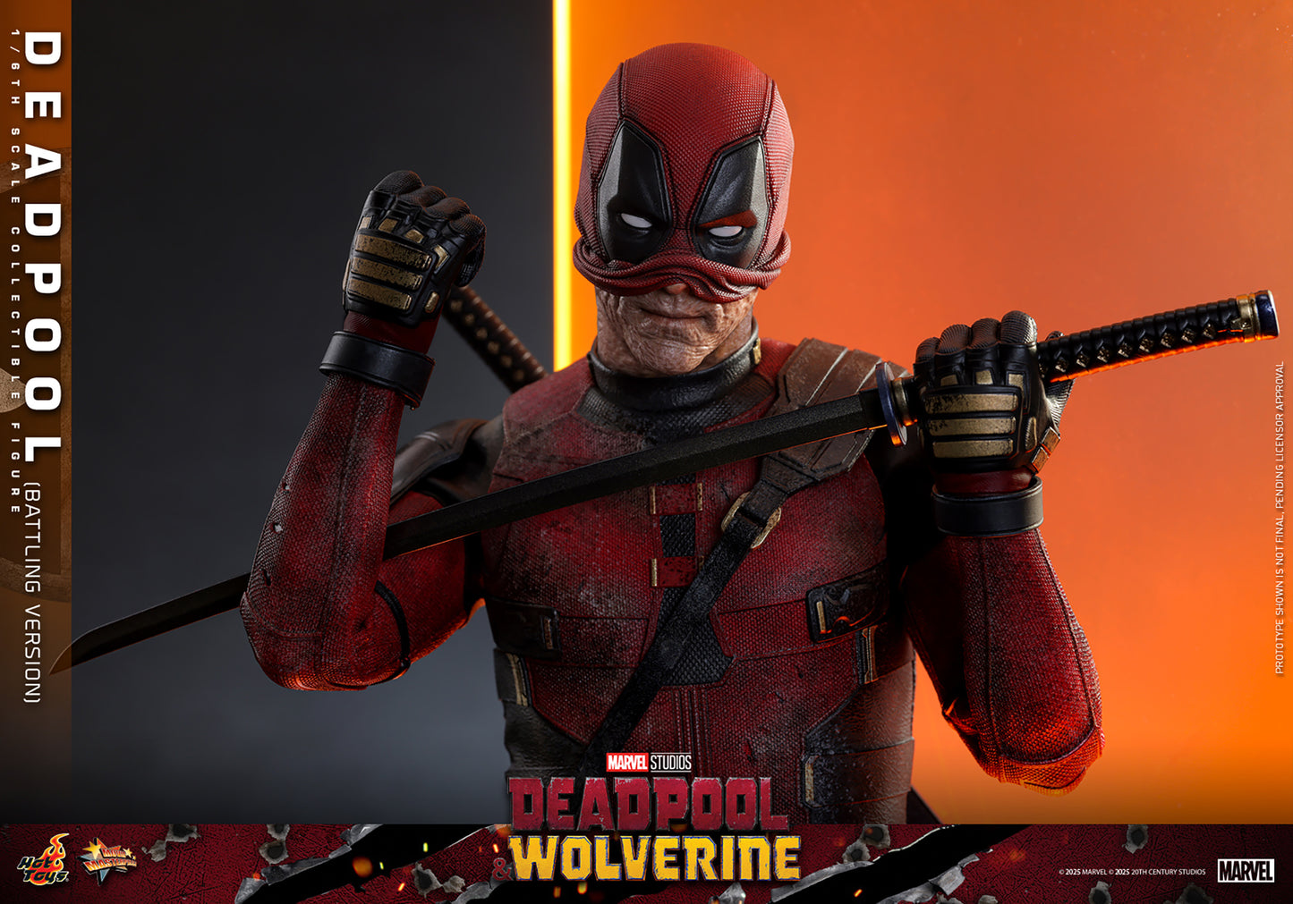 Pre-Order - Deadpool & Wolverine MMS782 Deadpool (Battling Ver.) 1/6th Scale Collectible Figure
