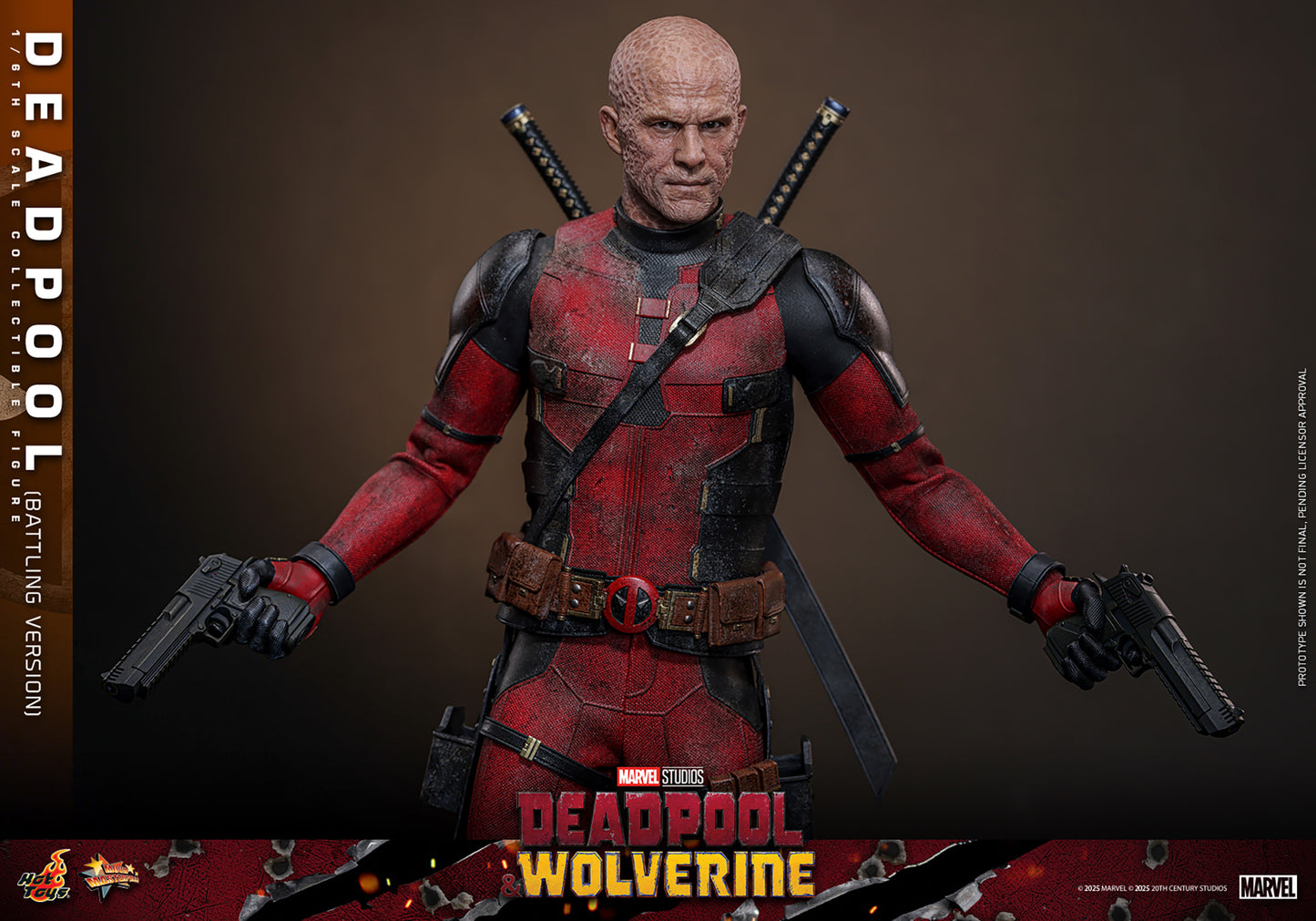 Pre-Order - Deadpool & Wolverine MMS782 Deadpool (Battling Ver.) 1/6th Scale Collectible Figure