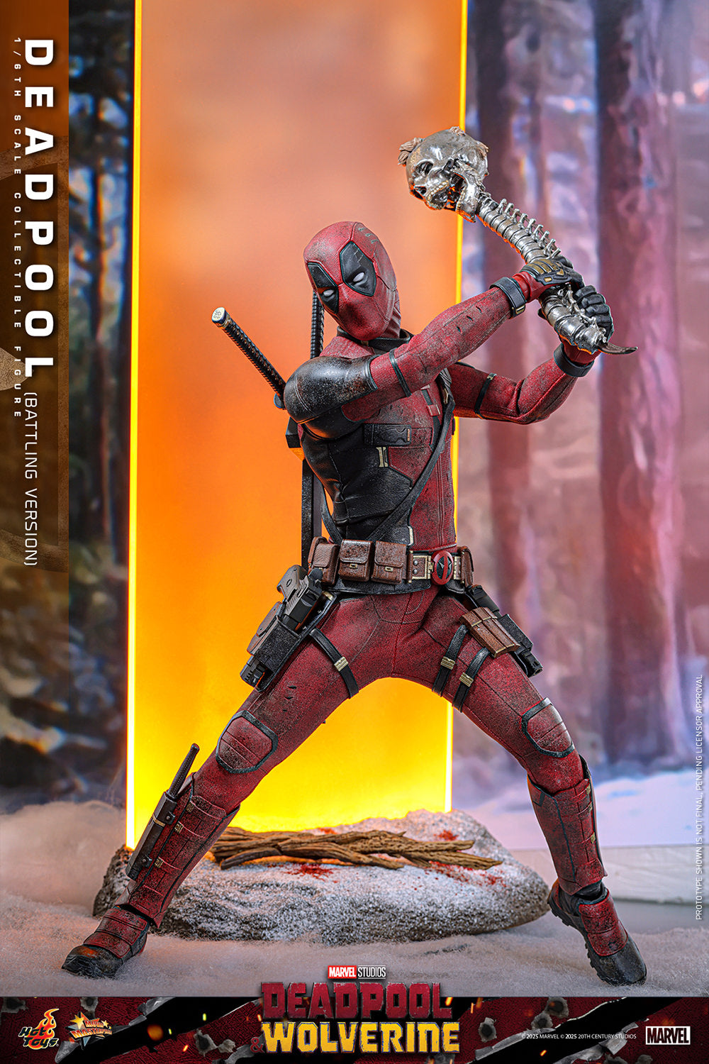 Pre-Order - Deadpool & Wolverine MMS782 Deadpool (Battling Ver.) 1/6th Scale Collectible Figure