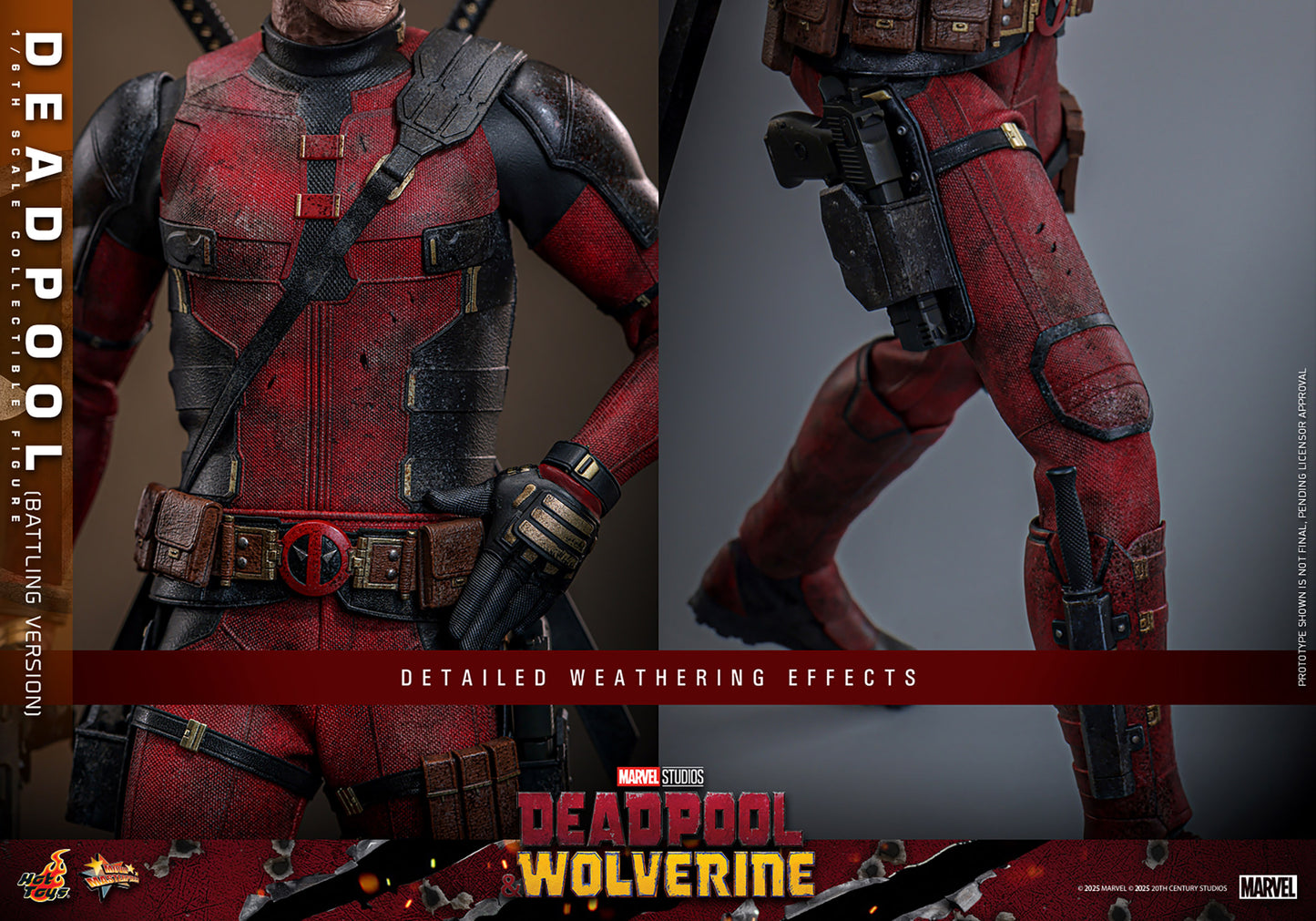 Pre-Order - Deadpool & Wolverine MMS782 Deadpool (Battling Ver.) 1/6th Scale Collectible Figure