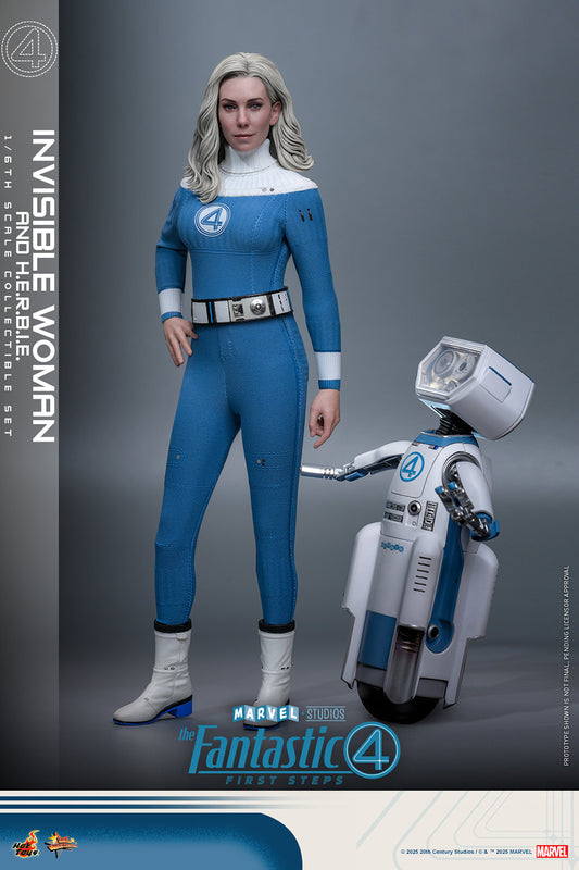 Pre-Order - The Fantastic Four: First Steps MMS824 Invisible Woman and H.E.R.B.I.E. 1/6th Scale Collectible Figure Set
