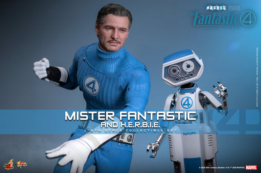 Pre-Order - The Fantastic Four: First Steps MMS822 Mister Fantastic and H.E.R.B.I.E. 1/6th Scale Collectible Figure Set