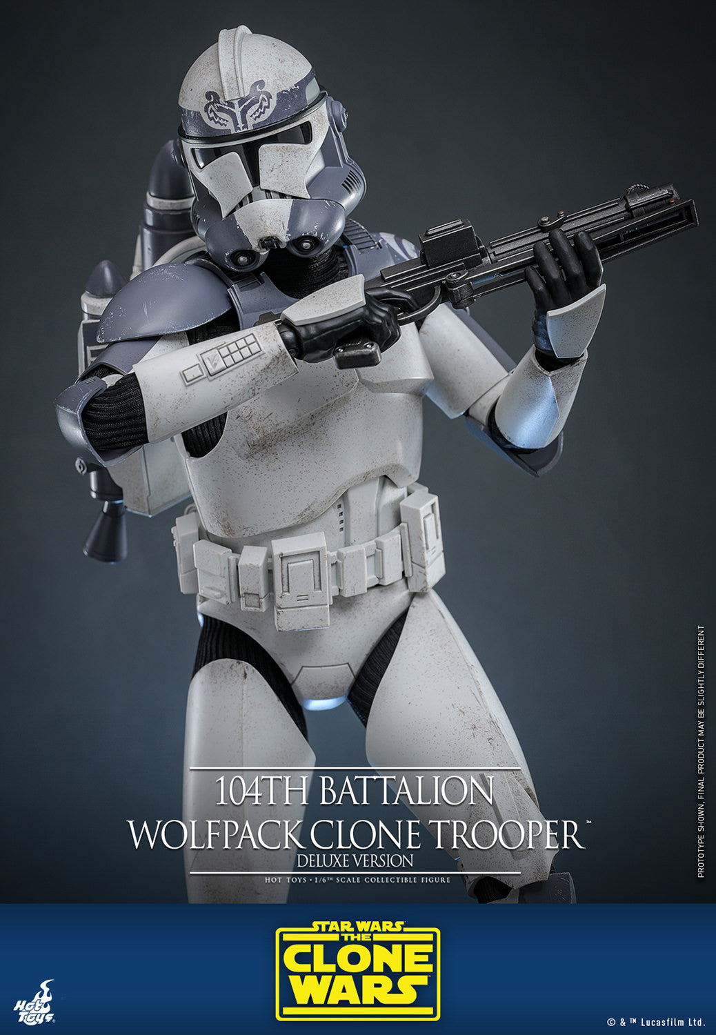 Pre-Order - Star Wars: The Clone Wars TMS143 104th Battalion Wolfpack Clone Trooper Deluxe 1/6th Scale Collectible Figure