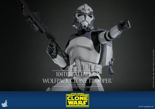 Pre-Order - Star Wars: The Clone Wars TMS143 104th Battalion Wolfpack Clone Trooper Deluxe 1/6th Scale Collectible Figure