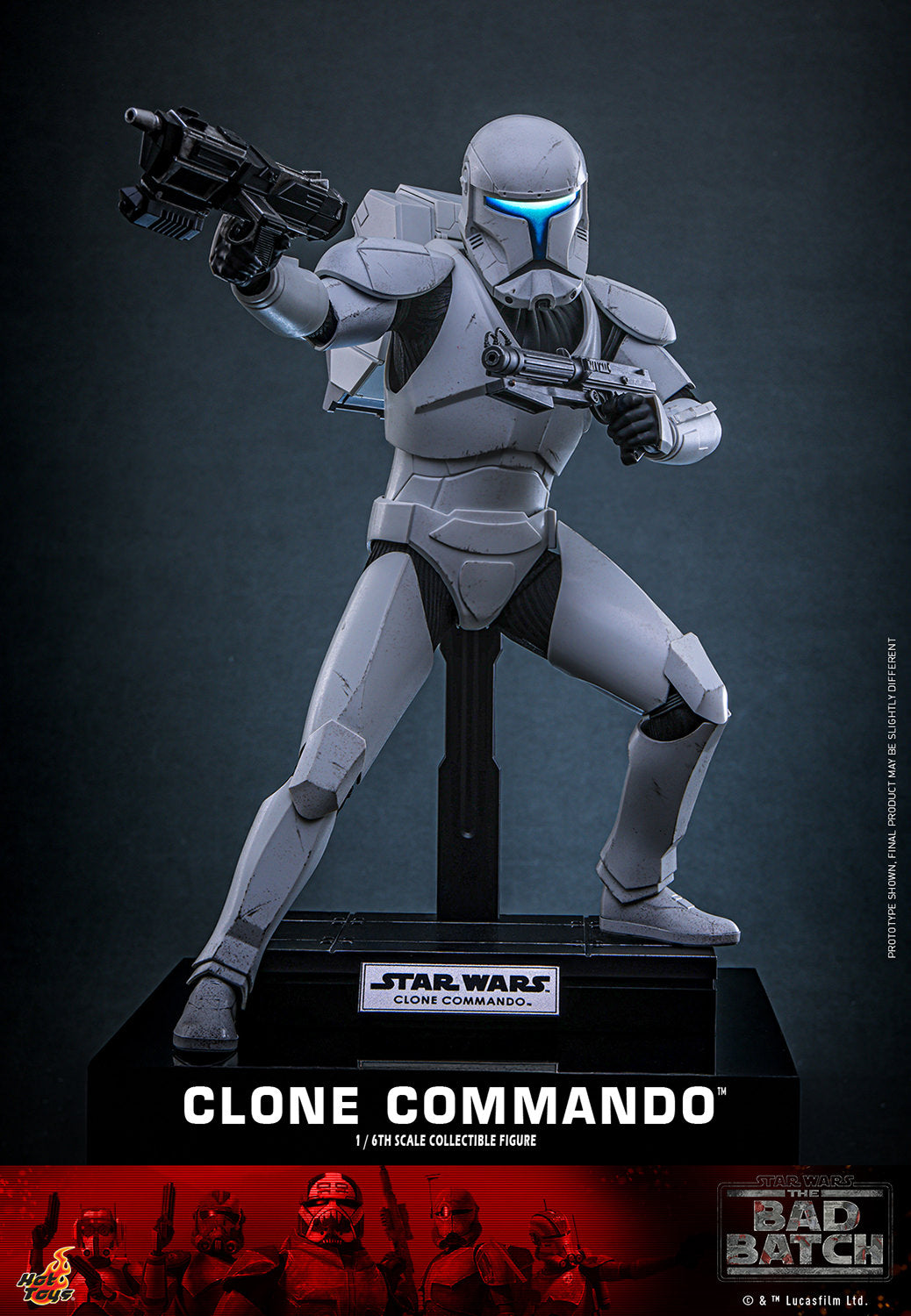 Star Wars: The Bad Batch TMS131 Clone Commando 1/6th Scale Collectible Figure
