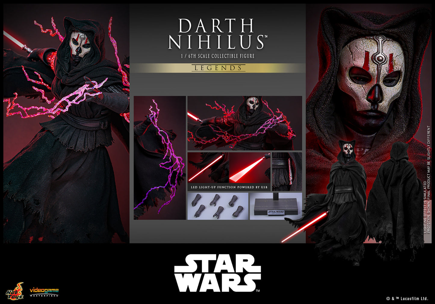 Pre-Order - Star Wars: Knights of the Old Republic VGM72 Darth Nihilus 1/6th Scale Collectible Figure