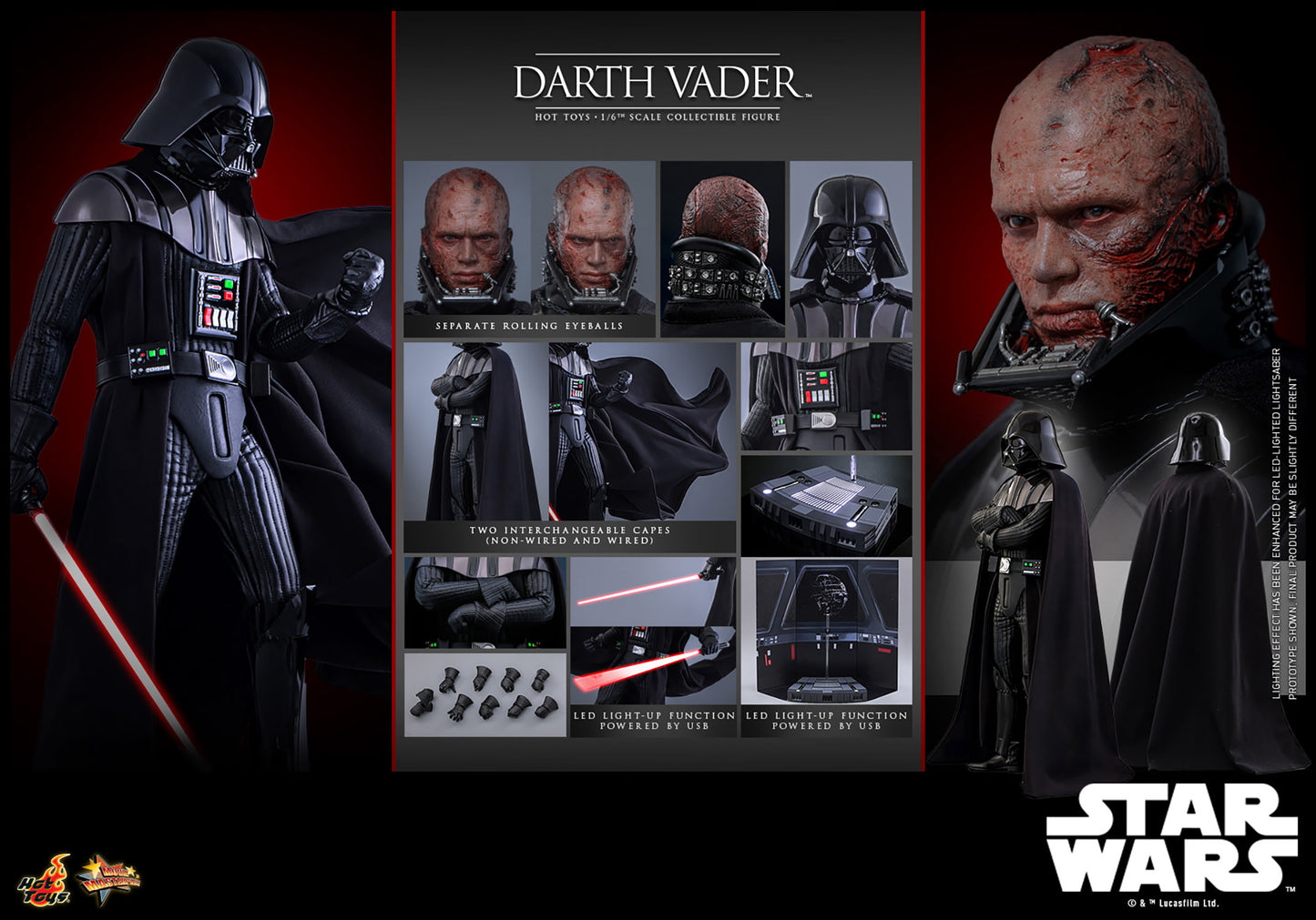 Pre-Order - Star Wars: Revenge of the Sith MMS810 Darth Vader (Standard Ver.) 1/6th Scale Collectible Figure