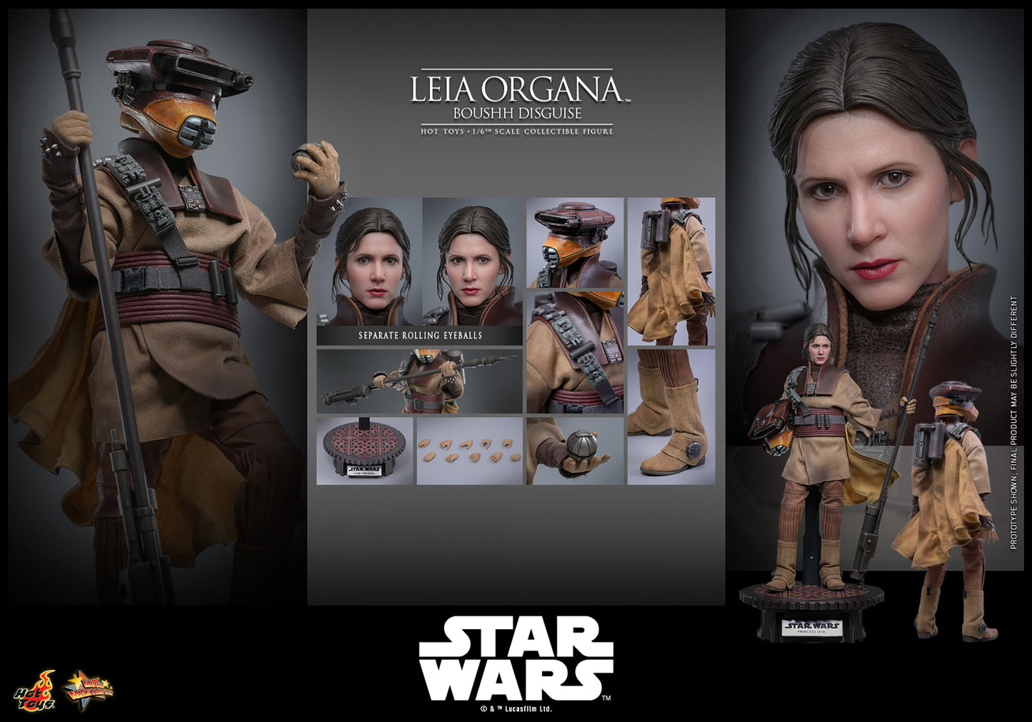 Pre-Order: Star Wars: Return of the Jedi MMS854 Leia Organa (Boushh Disguise) 1/6th Scale Collectible Figure