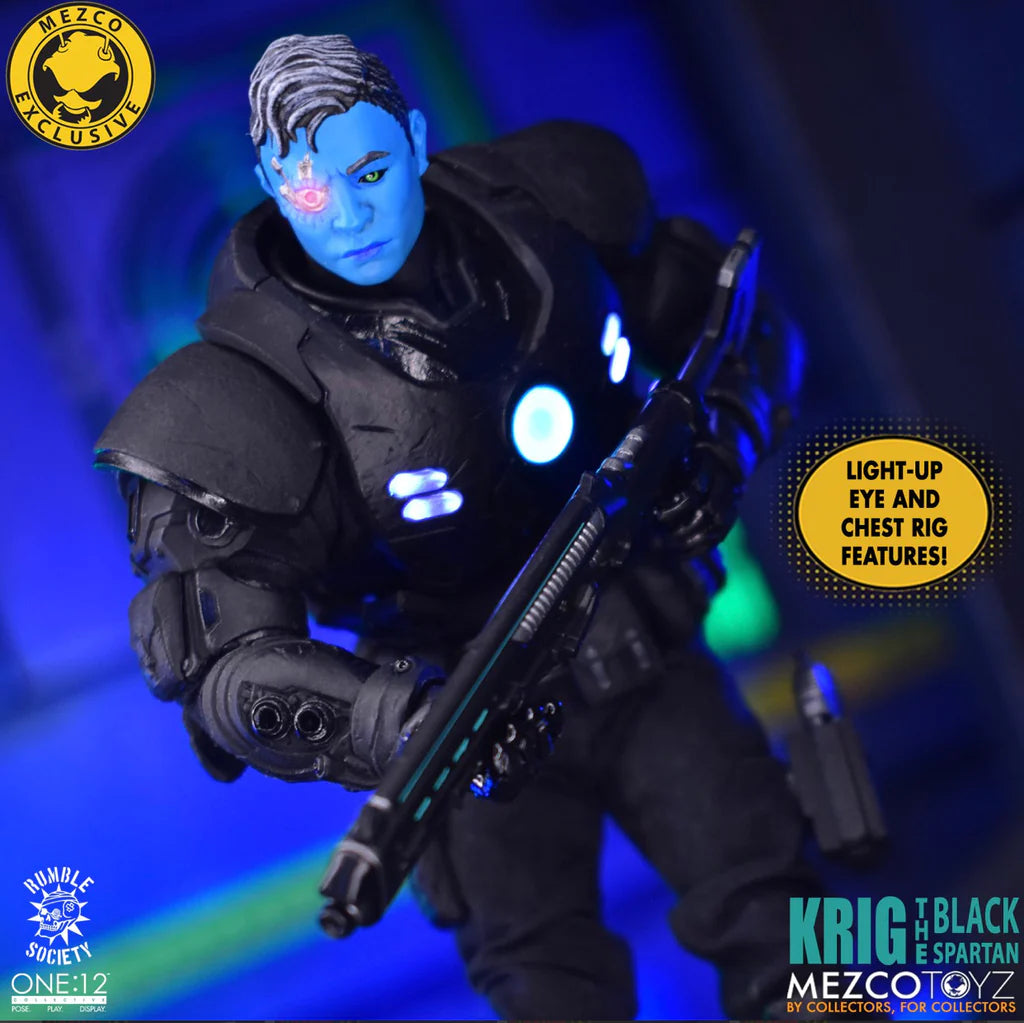 One:12 Mezco Krig the Black Spartan Toyz Fair 2021: Exclusive