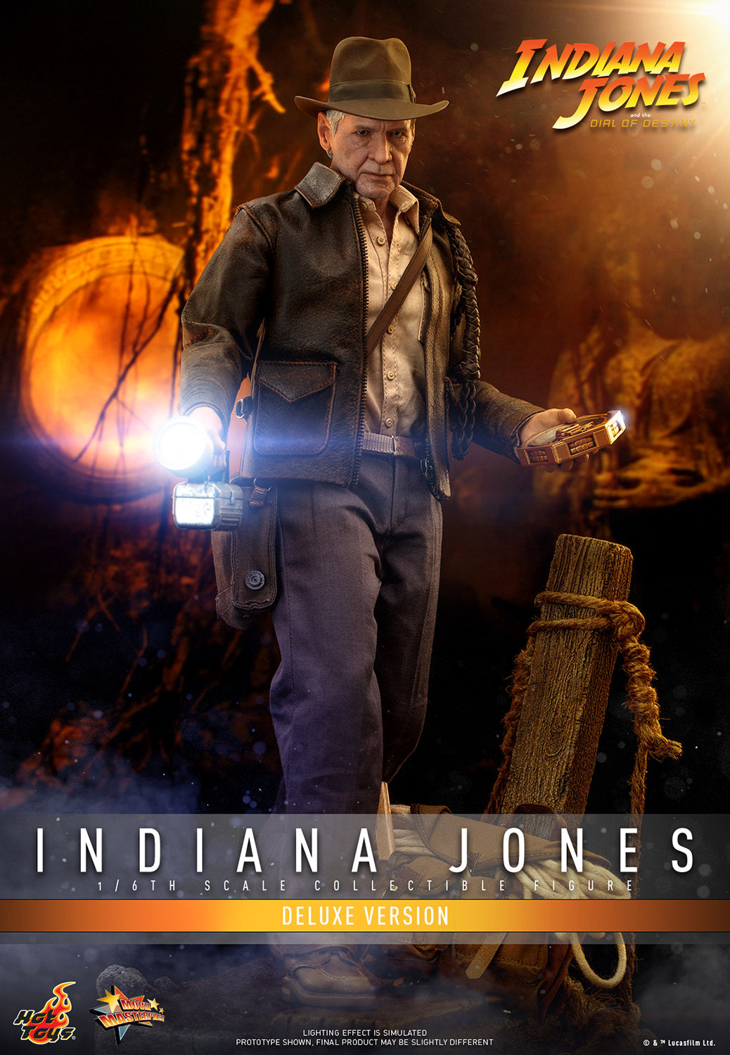 Pre-Order - Indiana Jones and the Dial of Destiny MMS717 Indiana Jones Deluxe 1/6th Scale Collectible Figure