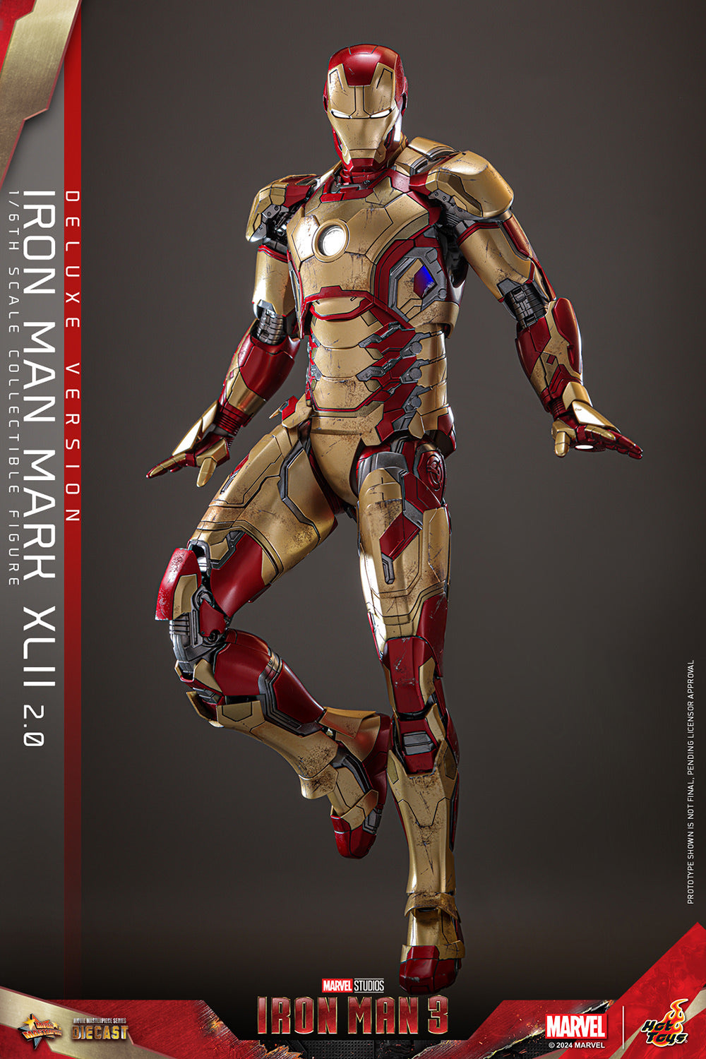 Pre-Order - Iron Man 3 MMS758D65B Iron Man Mark XLII (2.0) Deluxe 1/6th Scale Collectible Figure