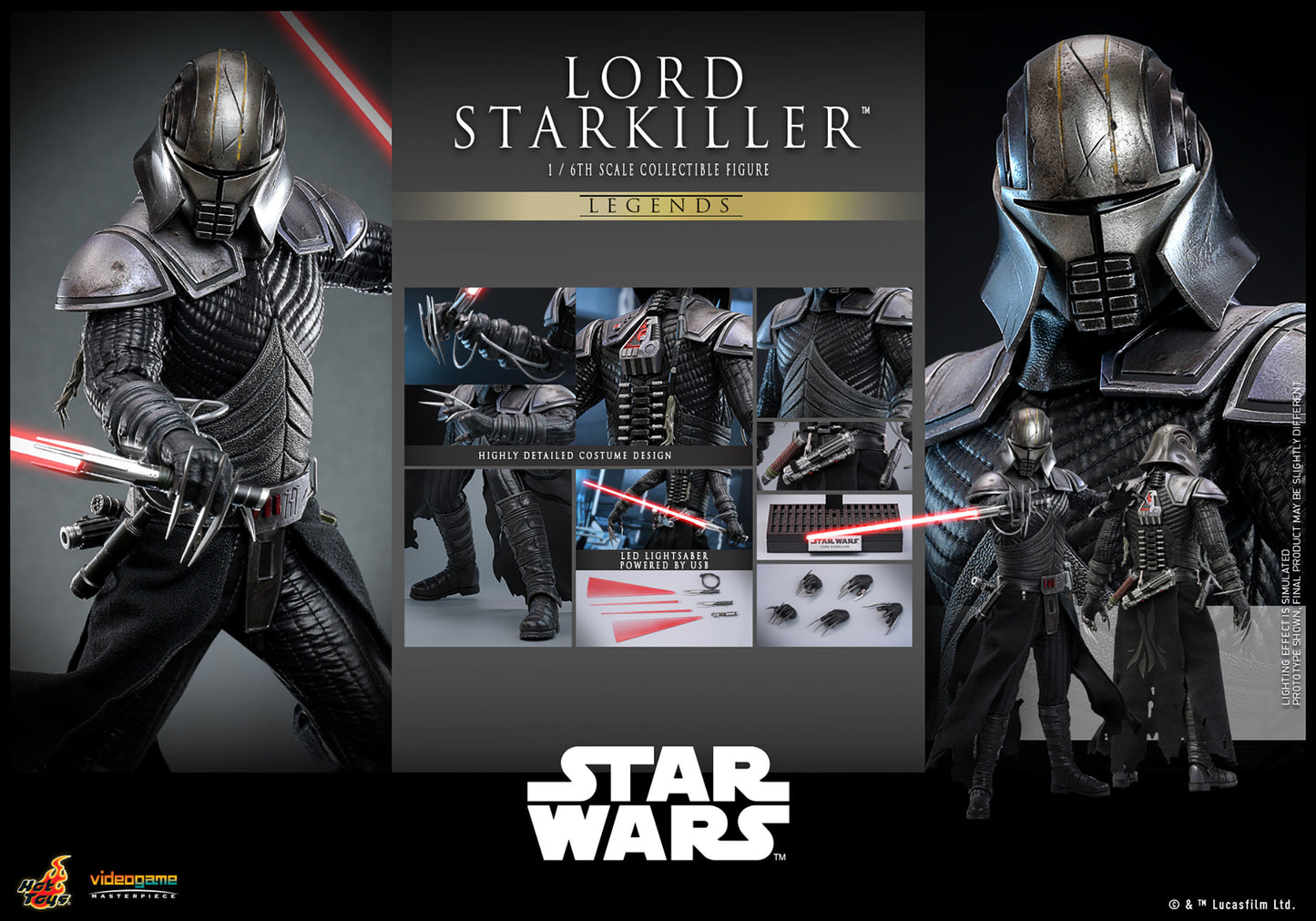Pre-Order - Star Wars: The Force Unleashed VGM63 Lord Starkiller 1/6th Scale Collectible Figure