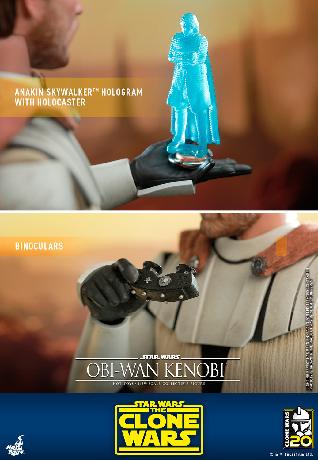 Star Wars: The Clone Wars TMS095 Obi-Wan Kenobi 1/6th Scale Figure