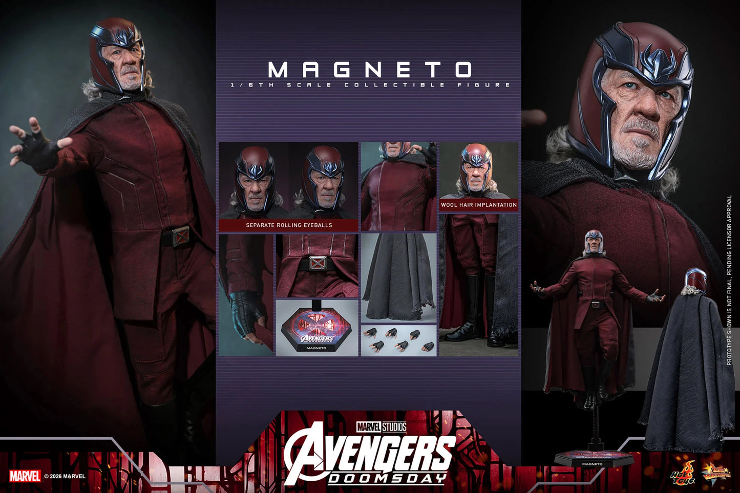 Pre-Order - Avengers: Doomsday MMS912 Magneto 1/6th Scale Collectible Figure