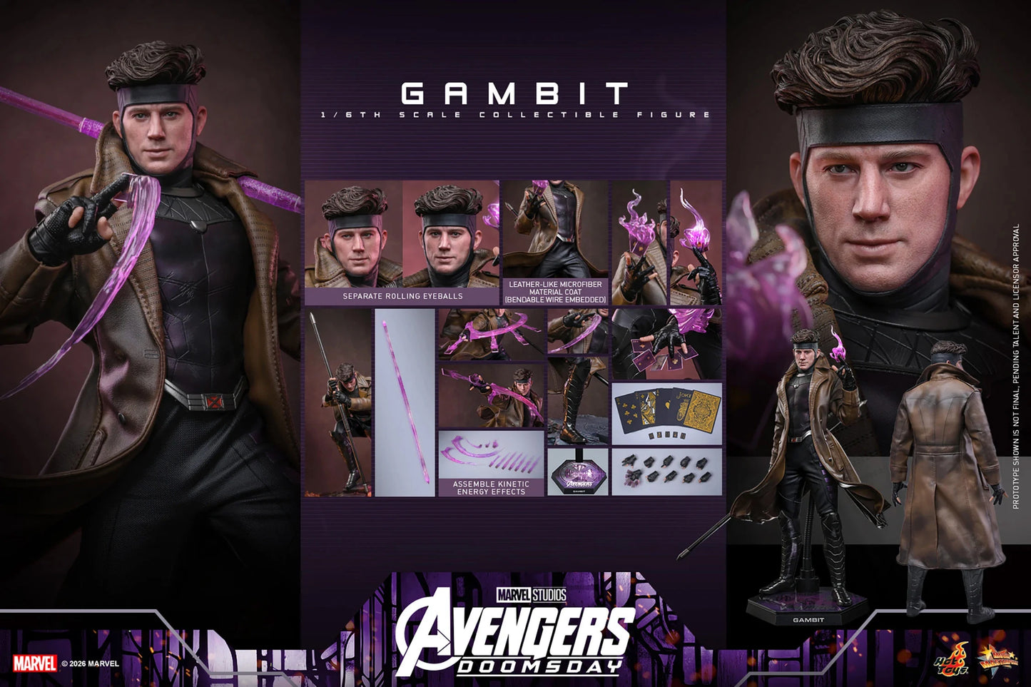 Pre-Order - Avengers: Doomsday MMS910 Gambit 1/6th Scale Collectible Figure