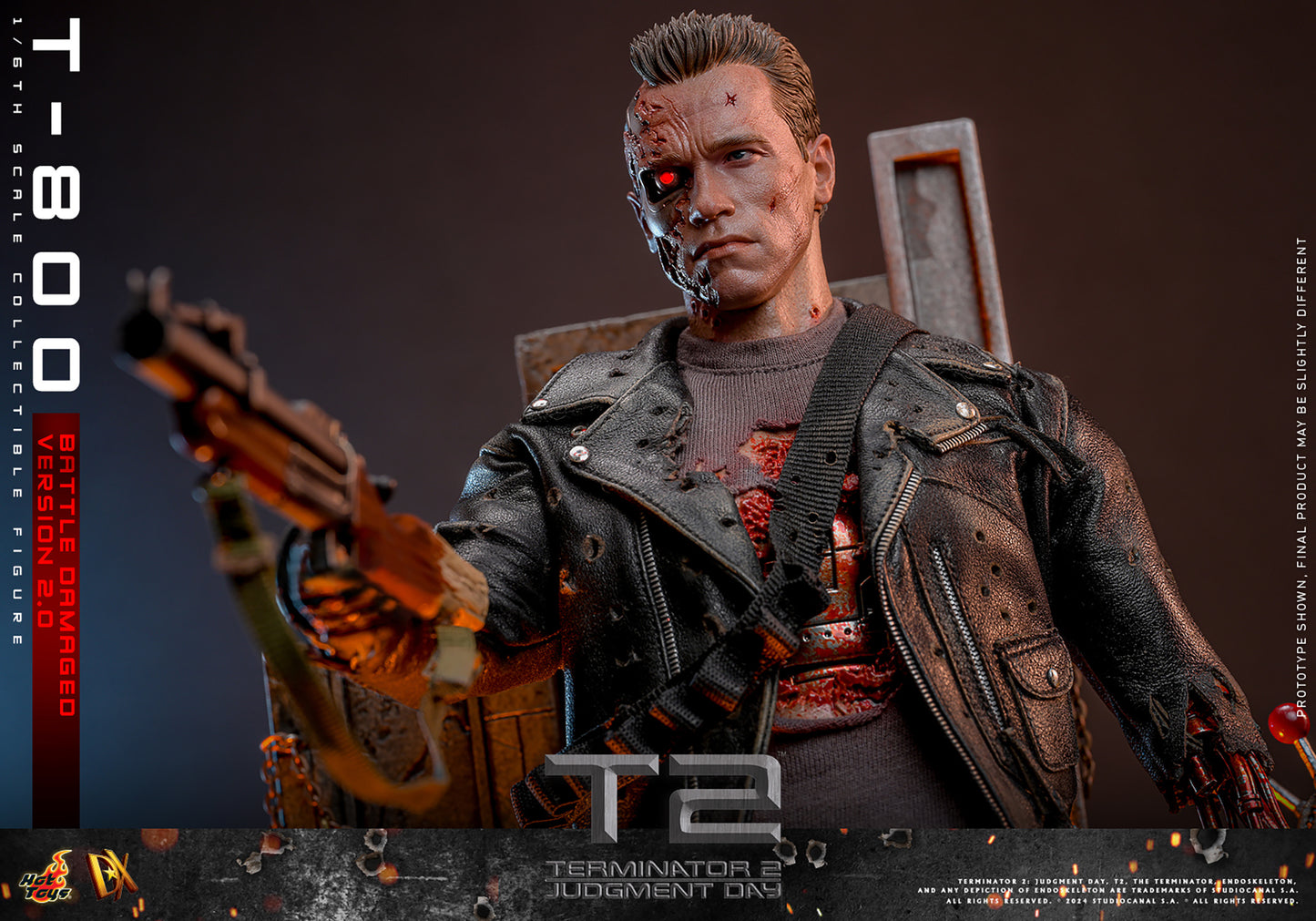 Pre-Order - Terminator 2: Judgement Day DX46 T-800 (Battle Damaged Version 2.0) 1/6th Scale Collectible Figure
