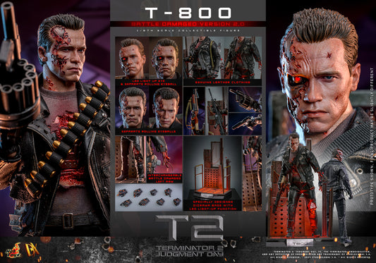 Pre-Order - Terminator 2: Judgement Day DX46 T-800 (Battle Damaged Version 2.0) 1/6th Scale Collectible Figure