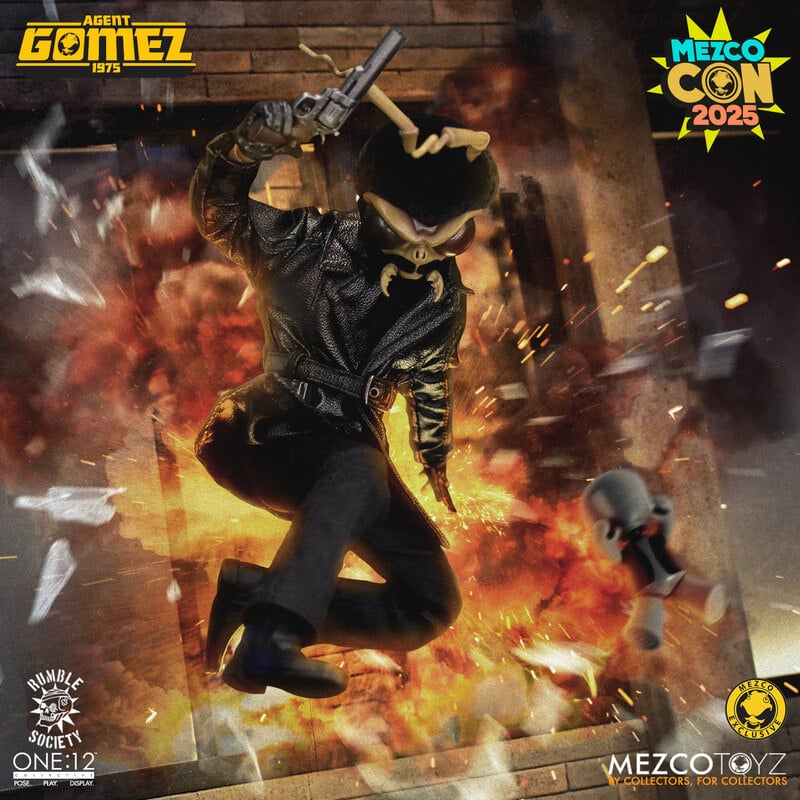 Mezco One:12 Collective Agent Gomez: 1975 SDCC 2025 Exclusive