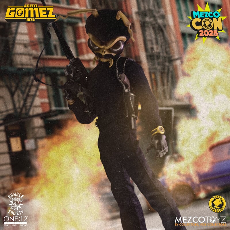 Mezco One:12 Collective Agent Gomez: 1975 SDCC 2025 Exclusive
