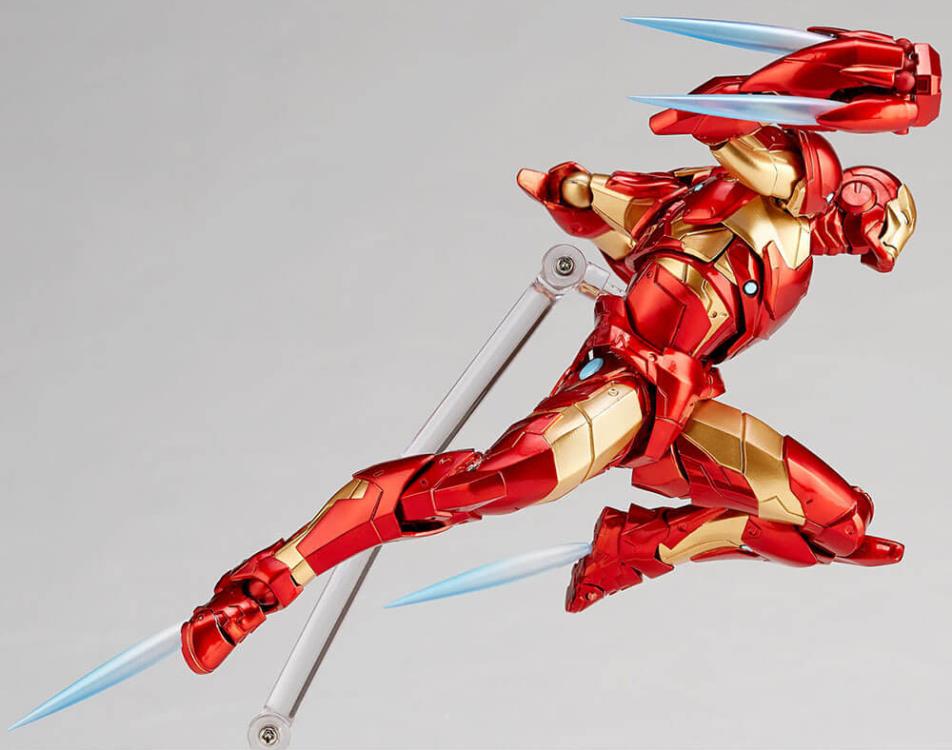 Marvel Amazing Yamaguchi Revoltech No.013 Iron Man (Bleeding Edge Armor)