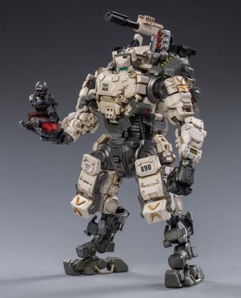 Dark Source Steelbone Armor (White) With Pilot (Red) 1/24 Scale Figure Set
