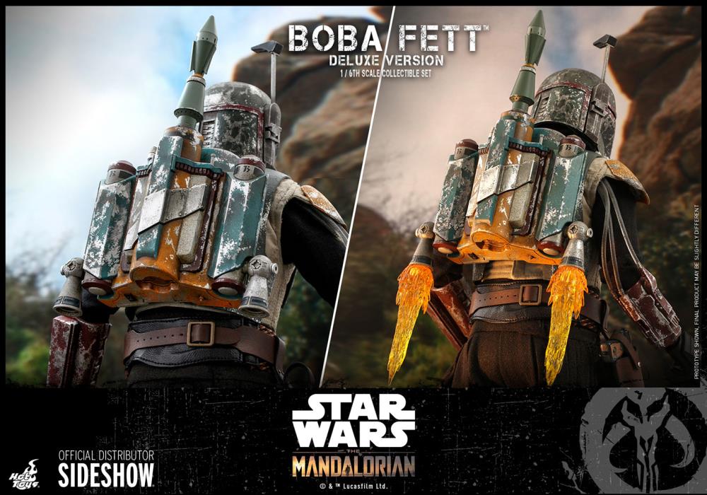 The Mandalorian TMS034 Deluxe Boba Fett 1/6th Scale Collectible Figure Set