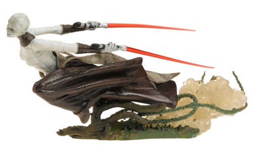 Star Wars Unleashed 7" Inch Statue Figure ASAJJ VENTRESS Hasbro 2005 (Worn & Damaged Boxed)