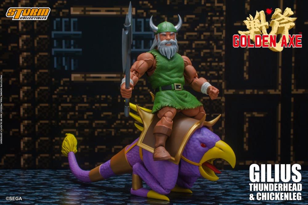 Golden Axe Gilius Thunderhead & Chickenleg 1/12 Scale Figure Set