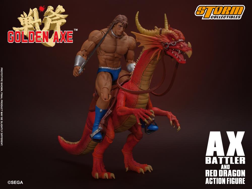 Golden Axe Ax Battler & Red Dragon 1/12 Scale Figure Set