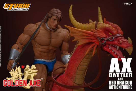 Golden Axe Ax Battler & Red Dragon 1/12 Scale Figure Set