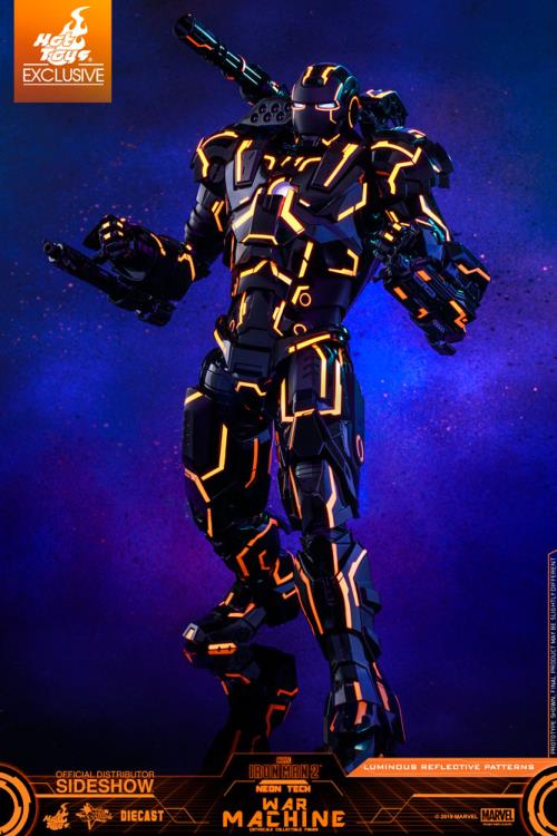 Iron Man 2 MMS553D35 Neon Tech War Machine 1/6th Scale Exclusive Collectible Figure