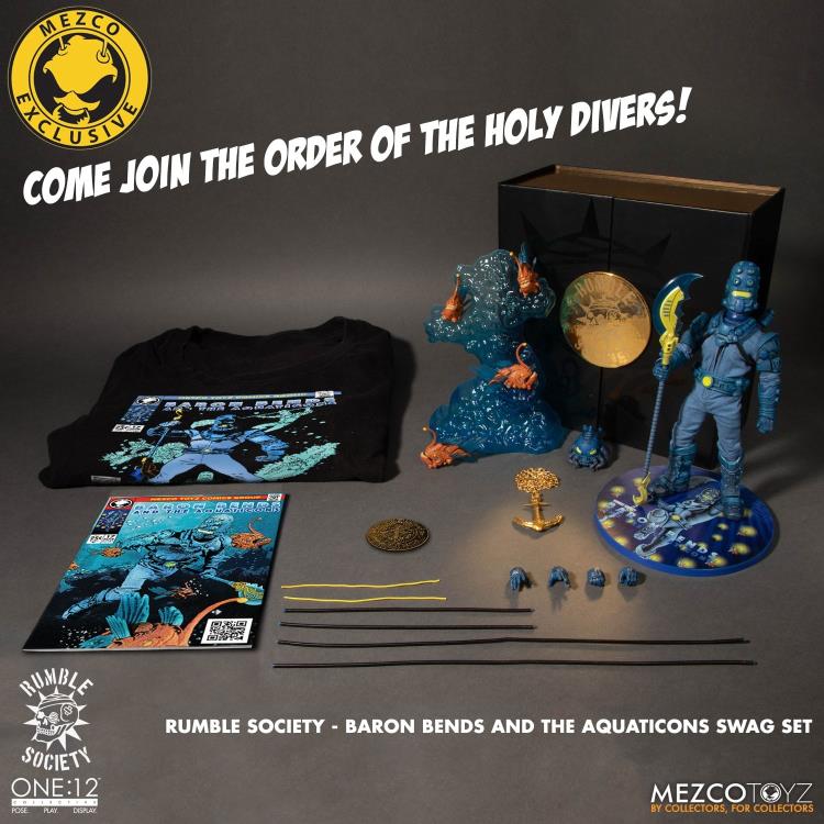 One:12 Collective Rumble Society Baron Bends & The Aquaticons swag set