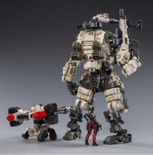 Dark Source Steelbone Armor (White) With Pilot (Red) 1/24 Scale Figure Set