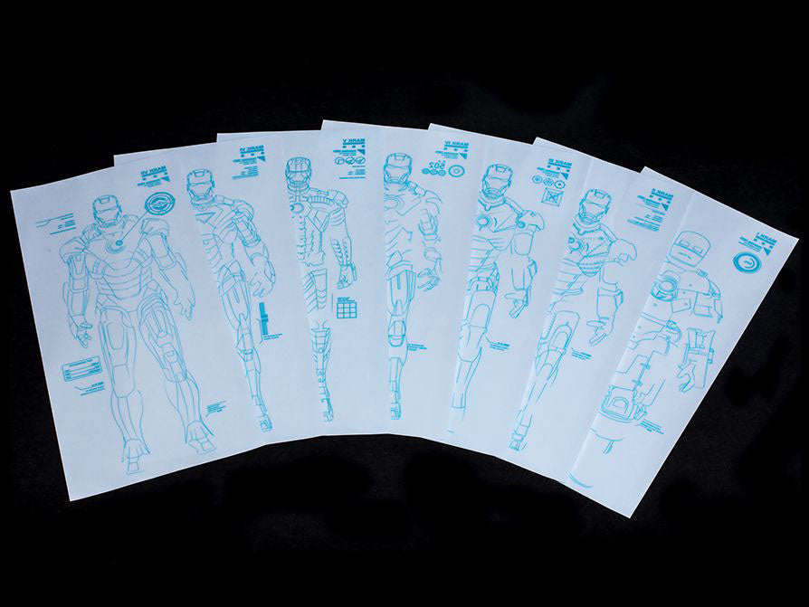 Iron Man 3 DS001C Hall of Armor 1/6 Scale Set of 7 Collectibles