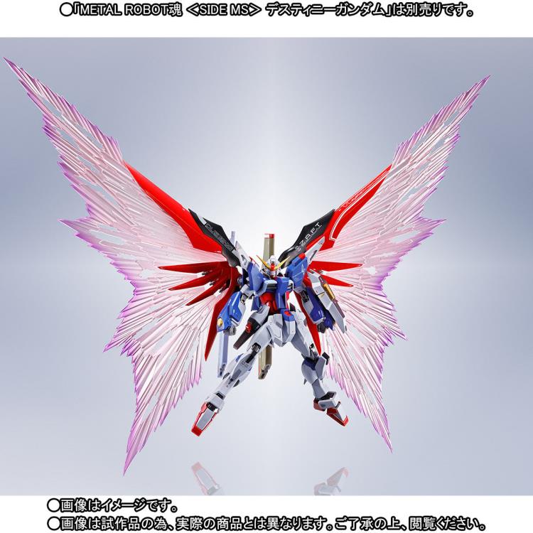 Gundam Metal Robot Spirits Destiny Gundam ZGMF-X42s w/ Gundam Metal Robot Spirits Wings of Light & Effect Set for Destiny Gundam SET