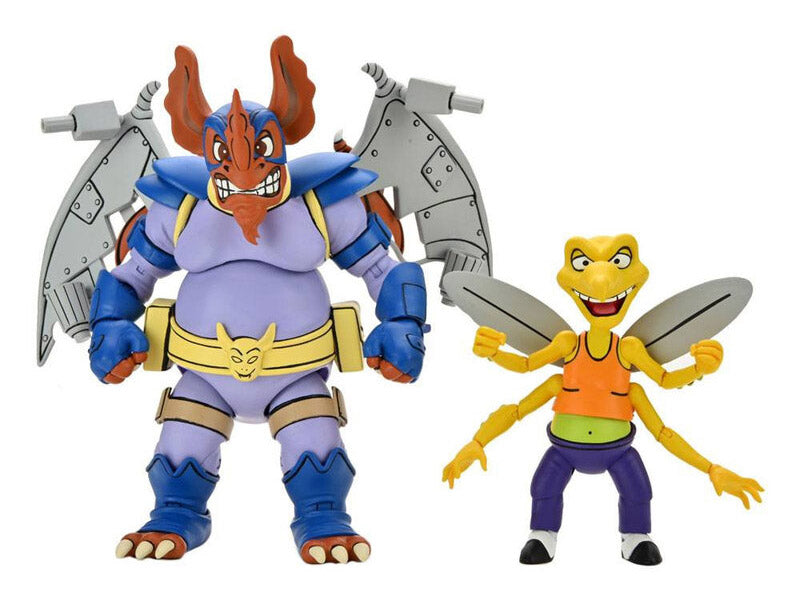 NECA Teenage Mutant Ninja Turtles Wingnut and Screwloose Figure Set