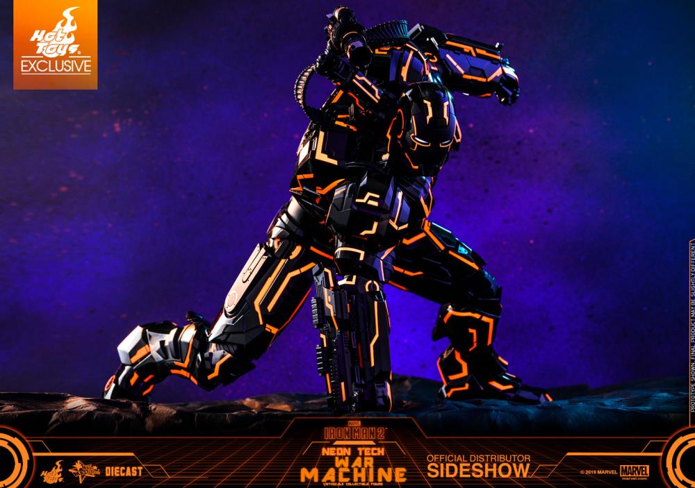 Iron Man 2 MMS553D35 Neon Tech War Machine 1/6th Scale Exclusive Collectible Figure