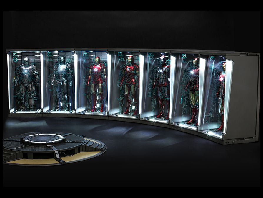 Iron Man 3 DS001C Hall of Armor 1/6 Scale Set of 7 Collectibles