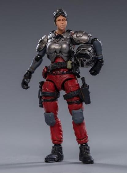 Dark Source Steelbone Armor (White) With Pilot (Red) 1/24 Scale Figure Set