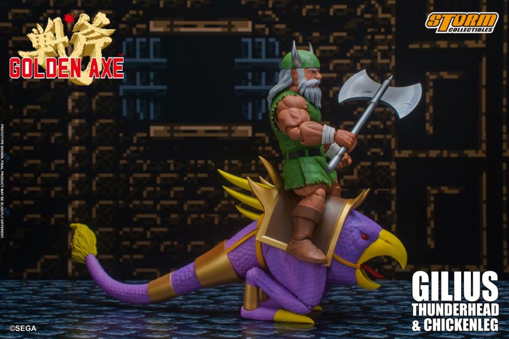 Golden Axe Gilius Thunderhead & Chickenleg 1/12 Scale Figure Set