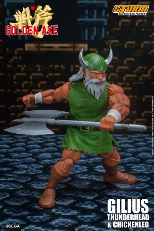 Golden Axe Gilius Thunderhead & Chickenleg 1/12 Scale Figure Set