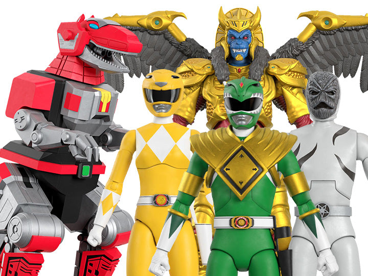 Mighty Morphin Power Rangers Ultimates! Wave 1 Set of 5 Figures